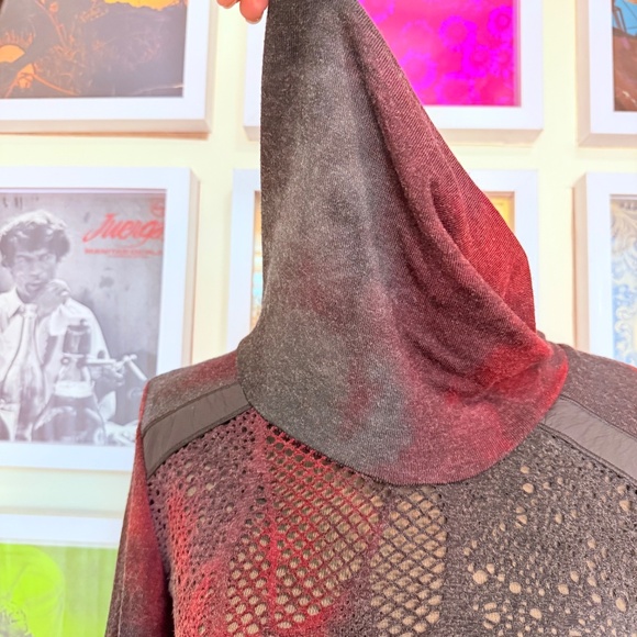 🖤❤️ Y2K OOAT Mesh Knit Cowl Neck Top - Picture 5 of 11